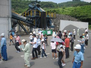 アスコン殻処理施設