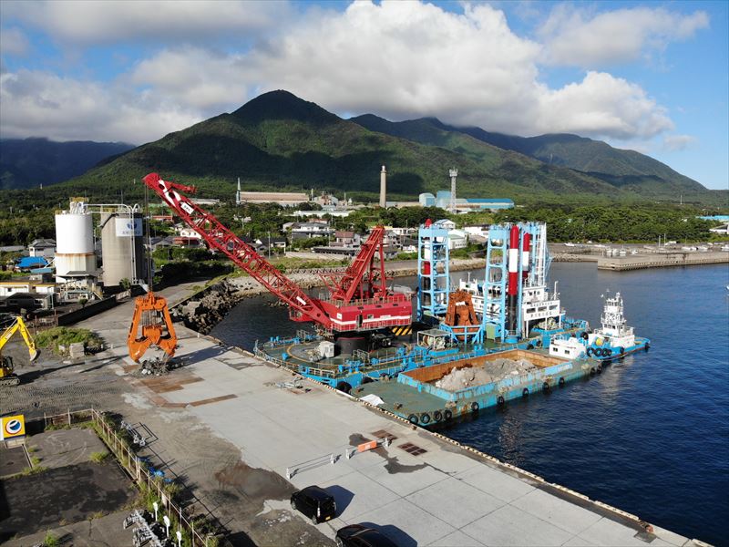 屋久島永田港災害復旧工事について