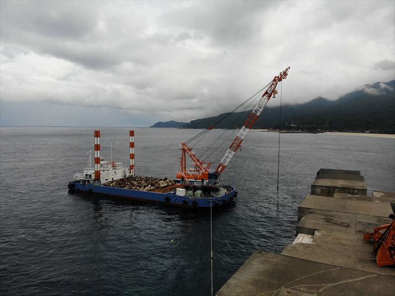 屋久島永田港災害復旧工事について