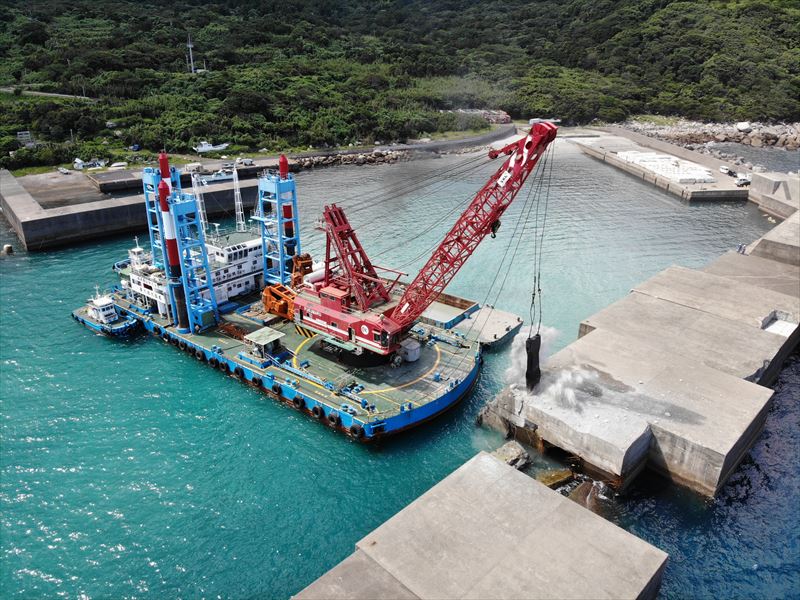 屋久島永田港災害復旧工事について