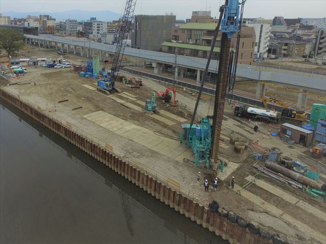 谷山駅周辺地区区画道路擁壁築造工事(その4）