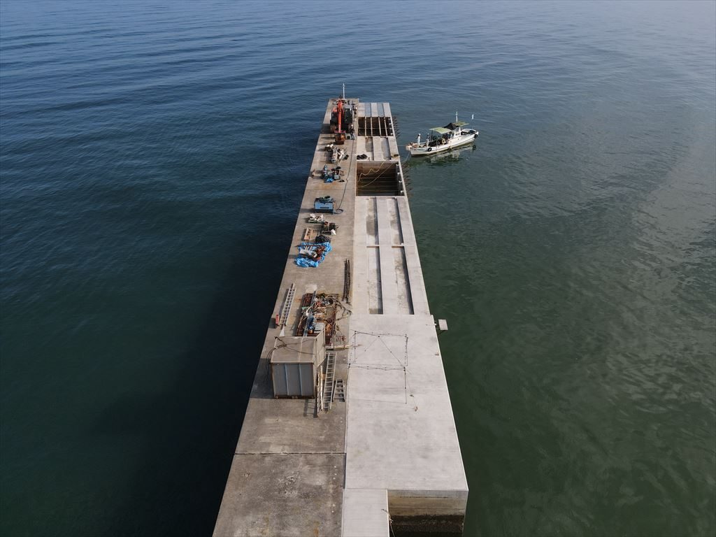 10月末完成　小湊漁港漁港施設機能強化工事
